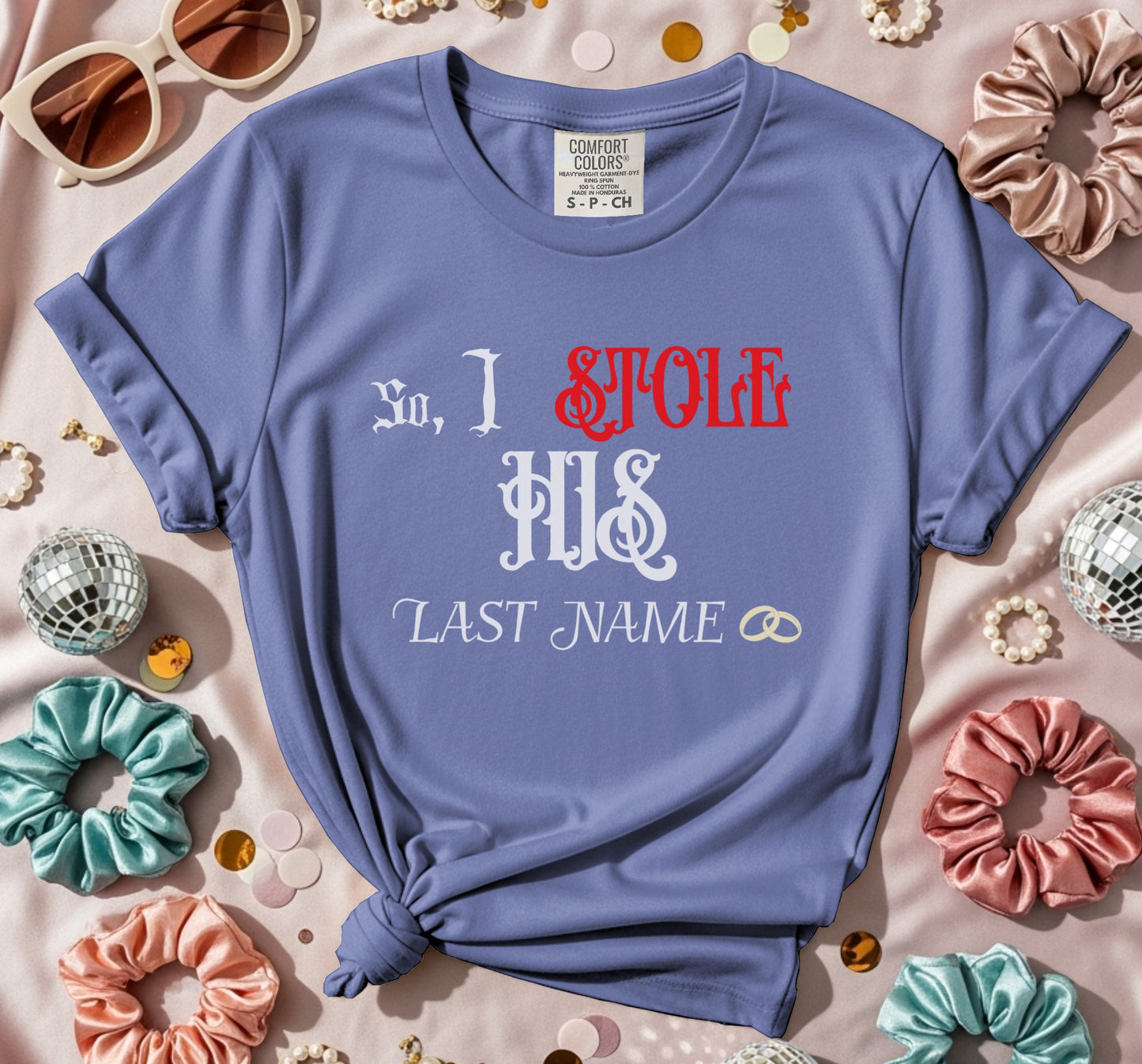 I Stole His Last Name Goth T-Shirt