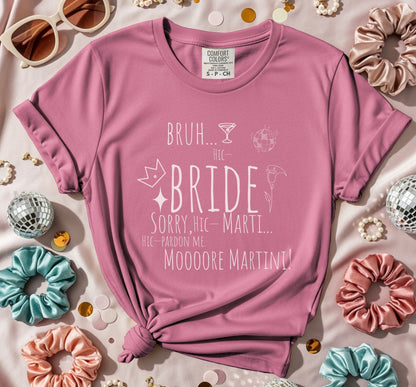 Tipsy Bride Moooore Martini T-Shirt