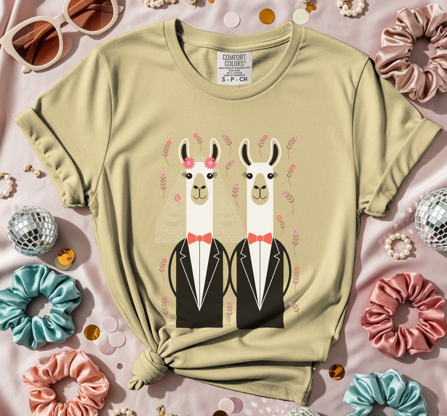 Two Llama Grooms T-Shirt