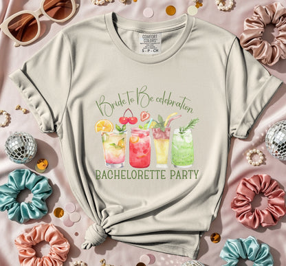 Bachelorette Party Cocktails W T-Shirt