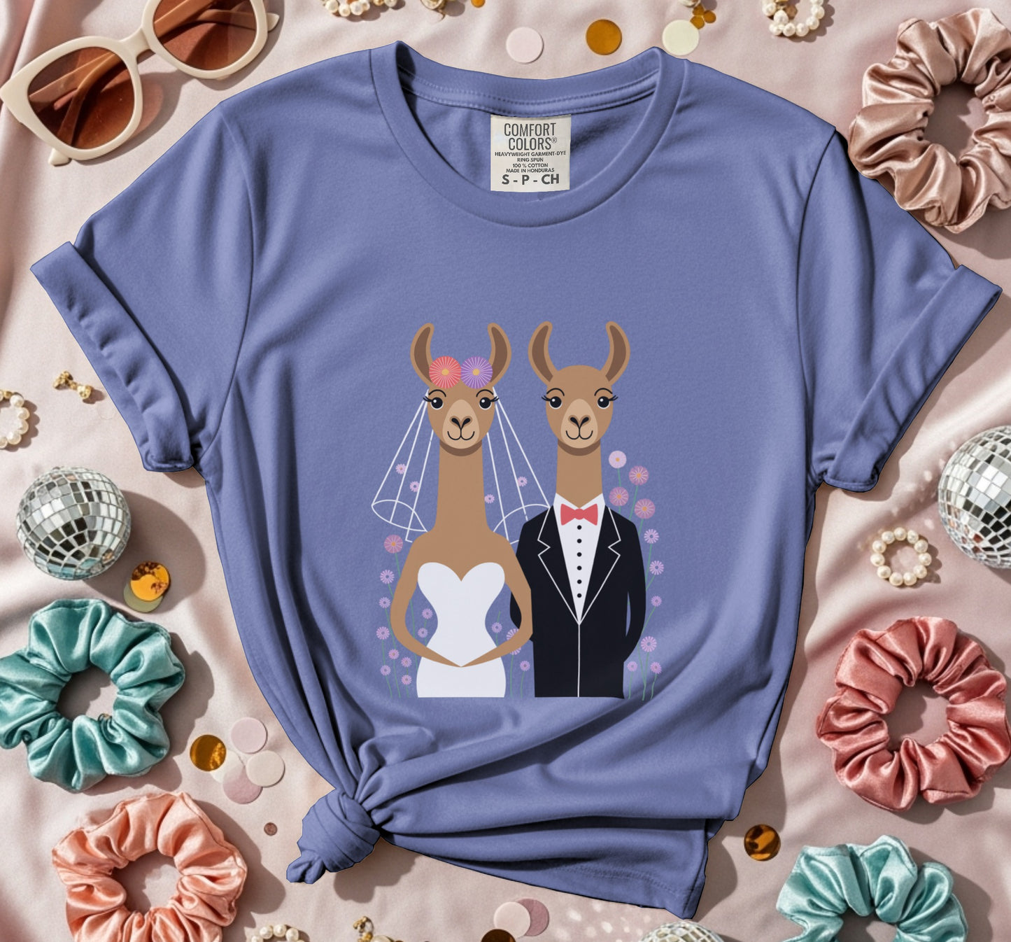 Llamas Getting Married T-Shirt
