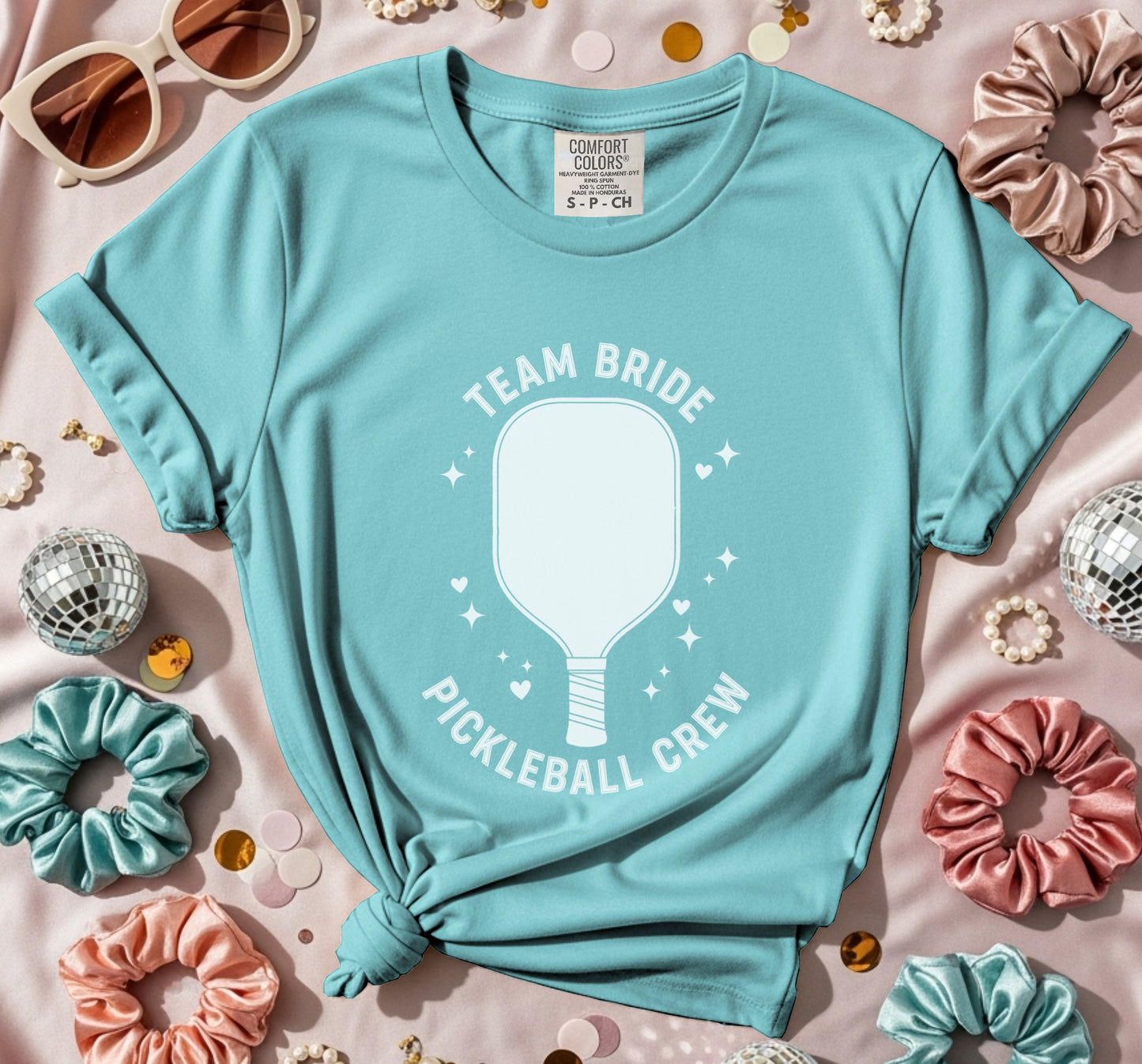 Team Bride Pickleball Crew Shining T-Shirt