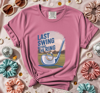 Last Swing Before The Ring Golf Graphic T-Shirt