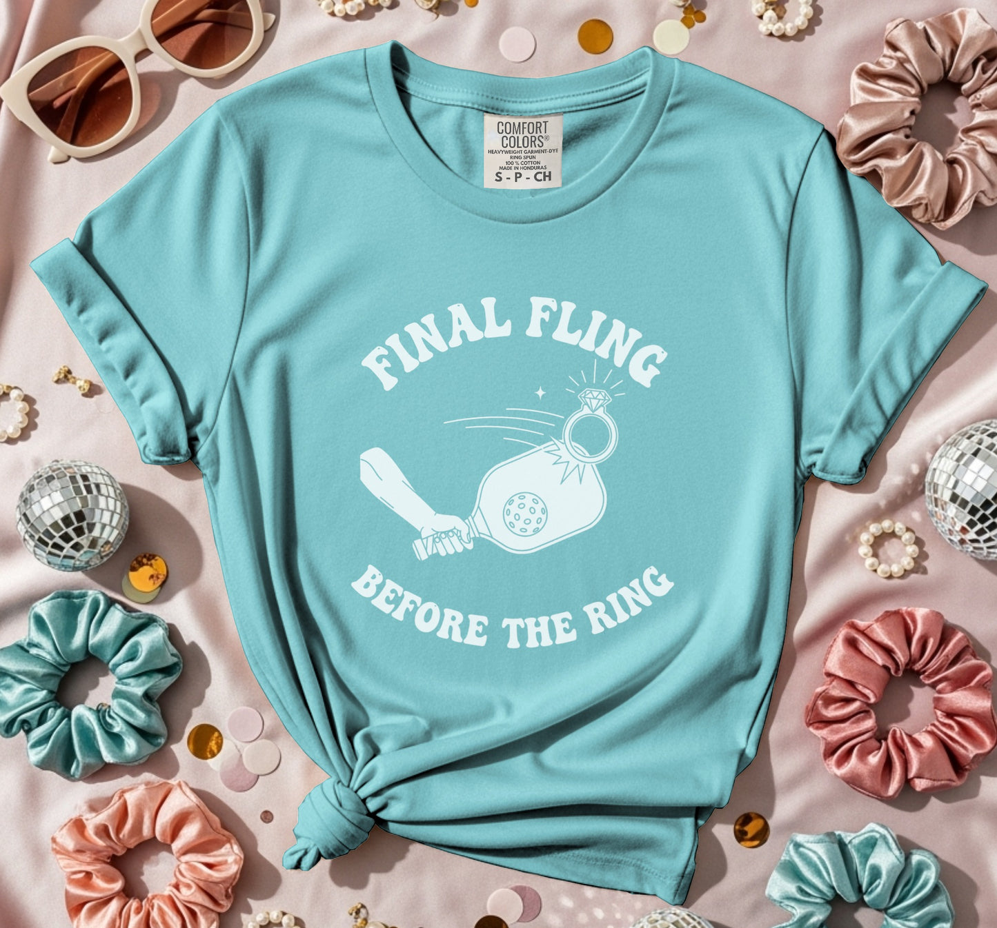 Final Fling Before The Ring Pickleball T-Shirt
