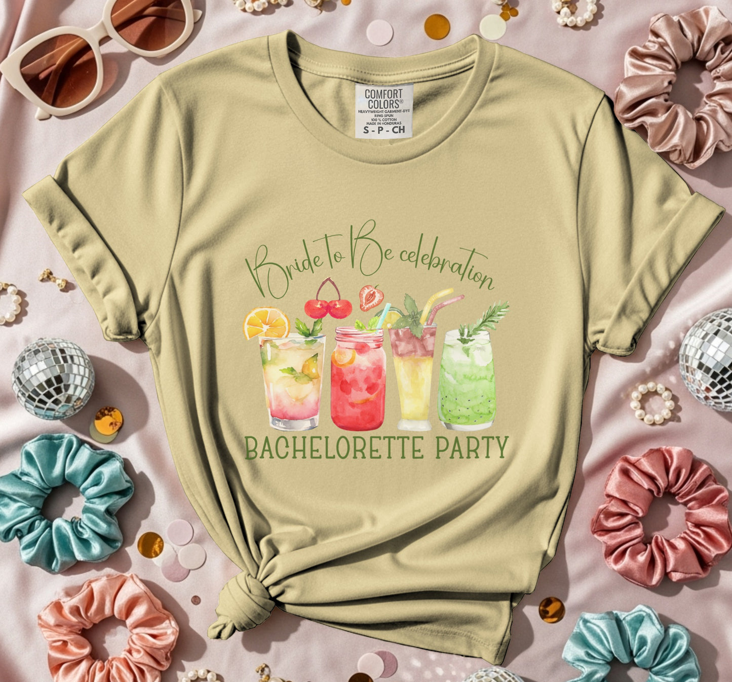 Bachelorette Party Cocktails W T-Shirt