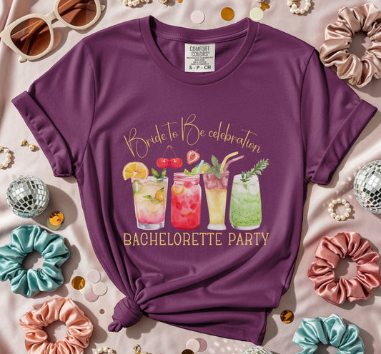 Bachelorette Party Cocktails Q T-Shirt