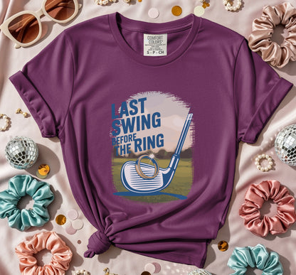 Last Swing Before The Ring Golf Graphic T-Shirt