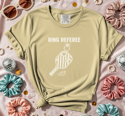 Ring Referee Stripes Pickleball Paddle T-Shirt