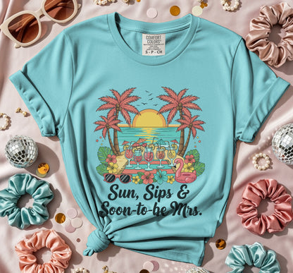 Sun Sips Soon-to-be Mrs T-Shirt W