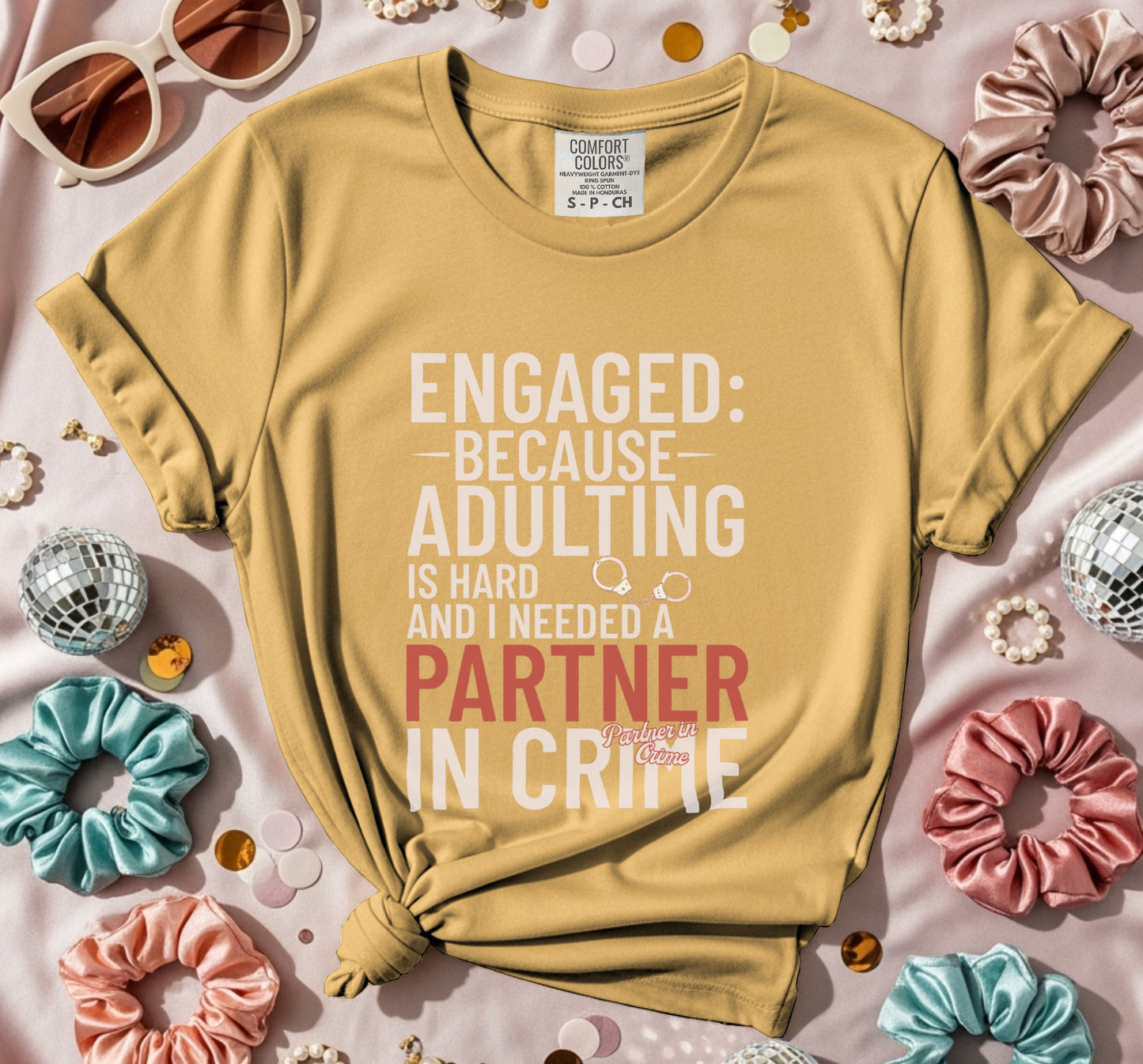 Engaged Partner in Crime T-Shirt
