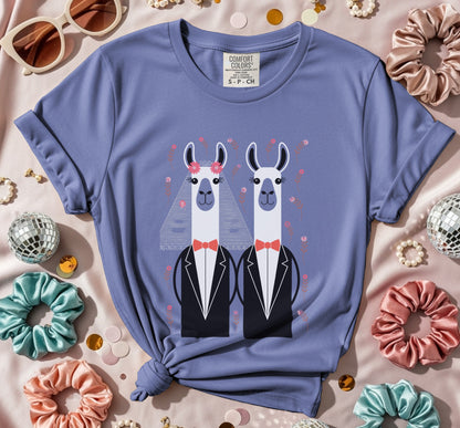 Two Llama Grooms T-Shirt