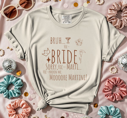 Tipsy Bride Moooore Martini T-Shirt
