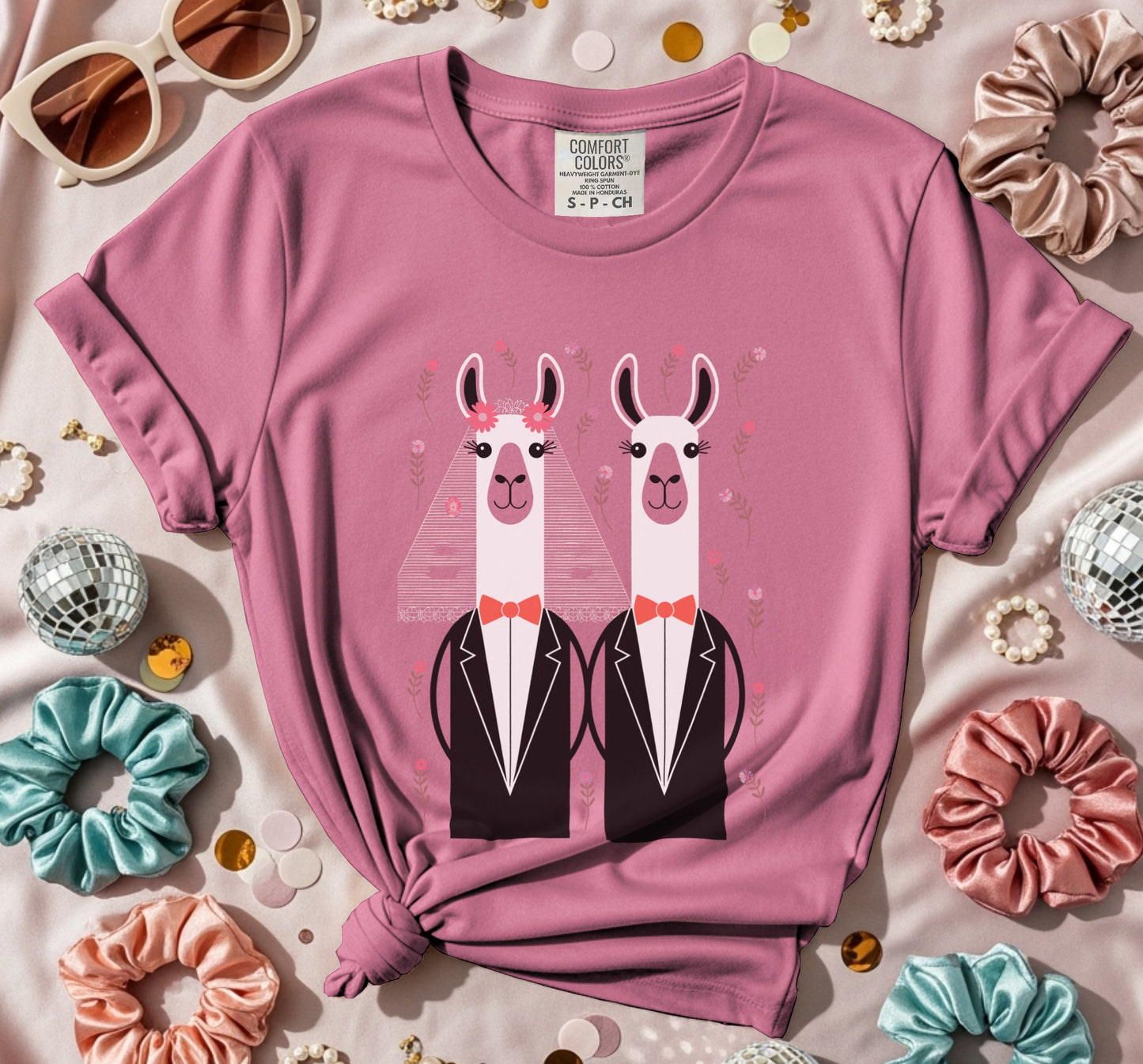 Two Llama Grooms T-Shirt