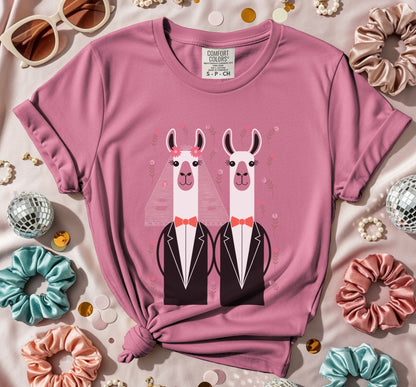 Two Llama Grooms T-Shirt