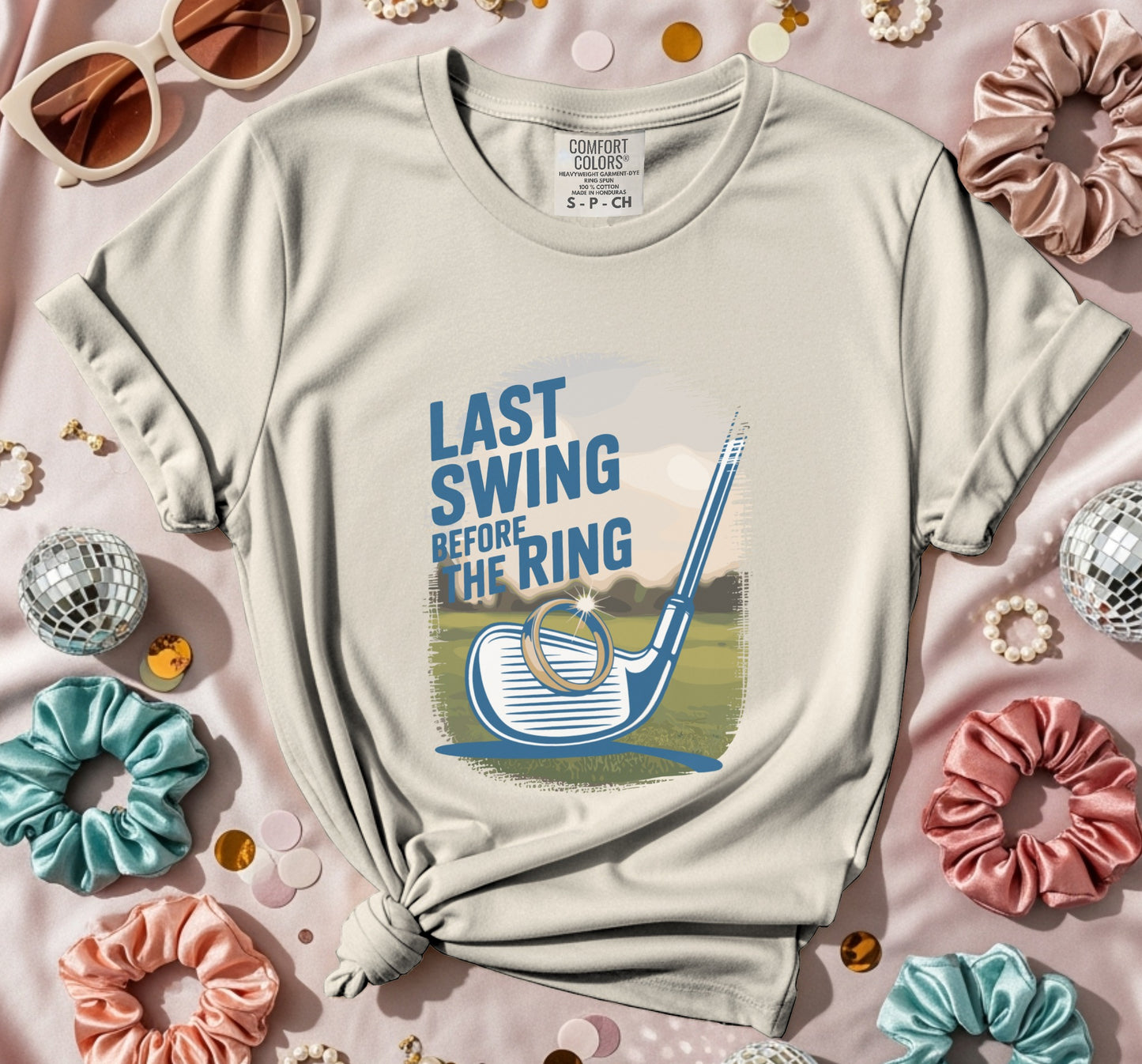 Last Swing Before The Ring Golf Graphic T-Shirt