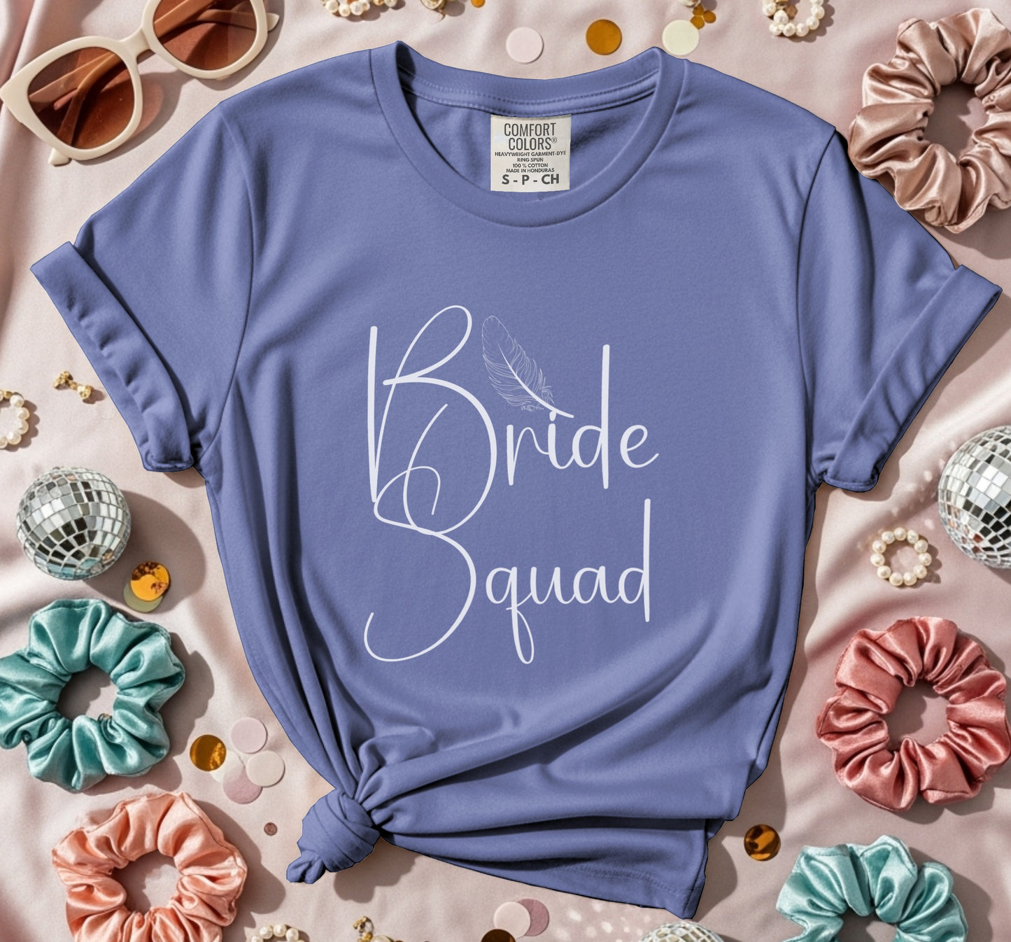 Bride Squad & Feather T-Shirt