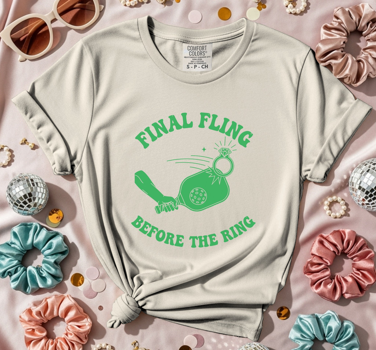 Final Fling Before The Ring Pickleball T-Shirt