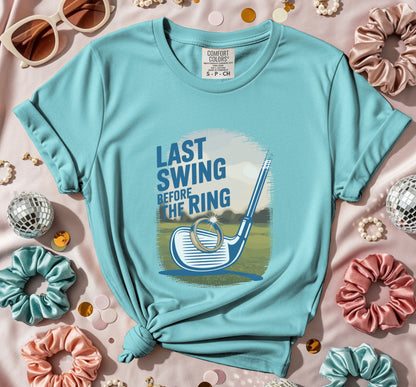 Last Swing Before The Ring Golf Graphic T-Shirt