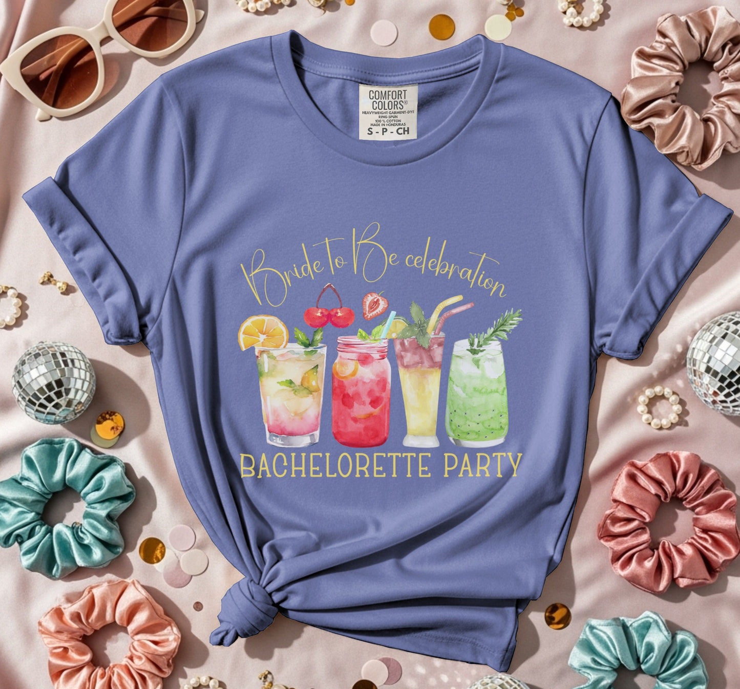 Bachelorette Party Cocktails W T-Shirt