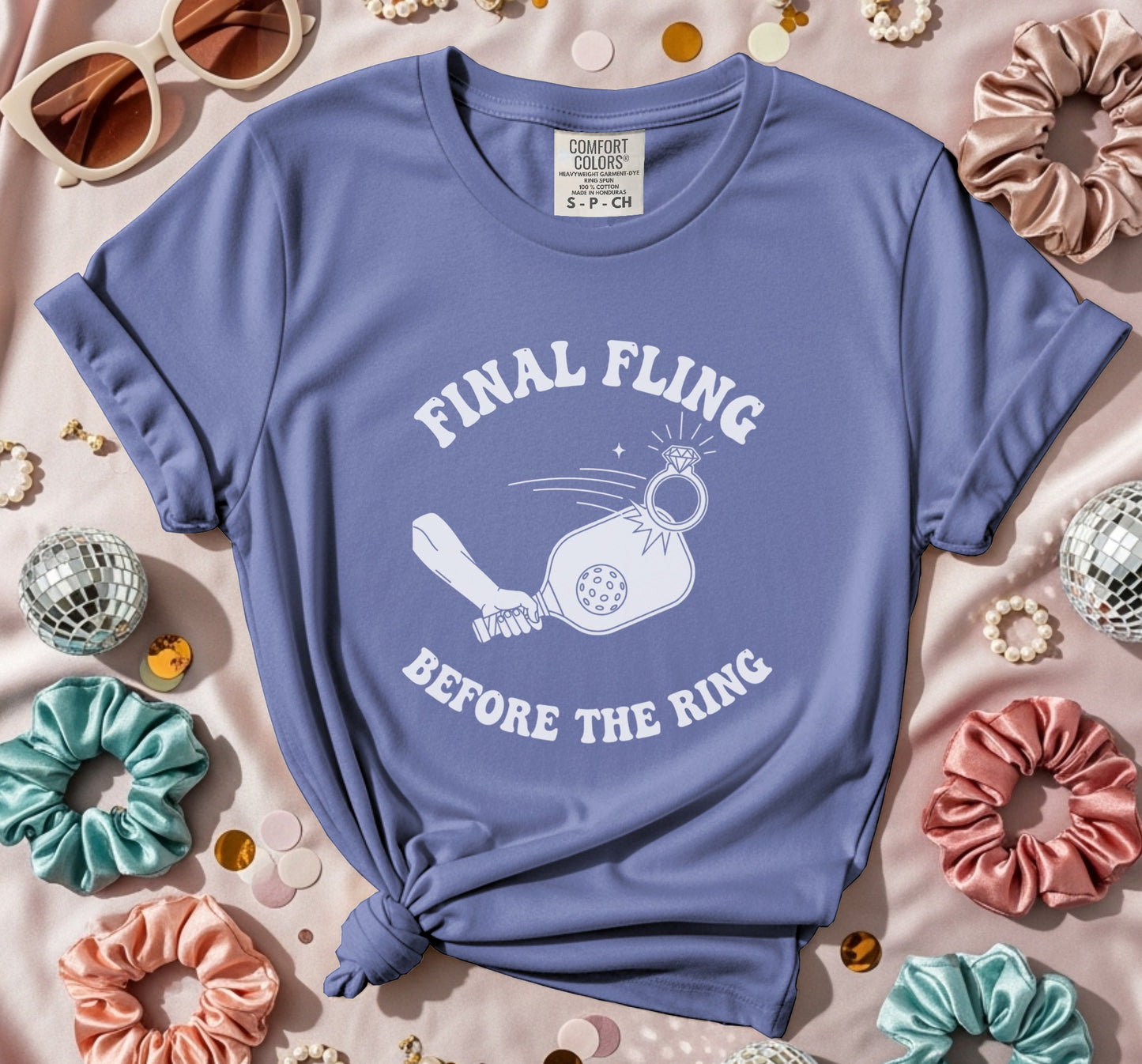 Final Fling Before The Ring Pickleball T-Shirt