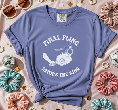 Final Fling Before The Ring Pickleball T-Shirt