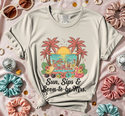 Sun Sips Soon-to-be Mrs T-Shirt W