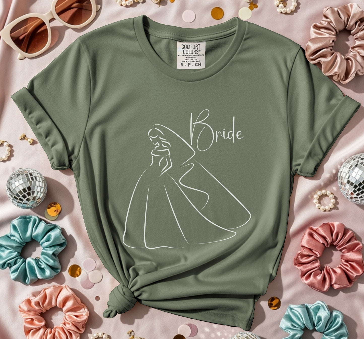 Bride Line Art T-Shirt
