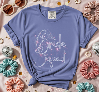 Bride Squad & Feather Shining T-Shirt
