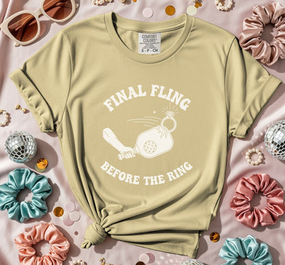 Final Fling Before The Ring Pickleball T-Shirt
