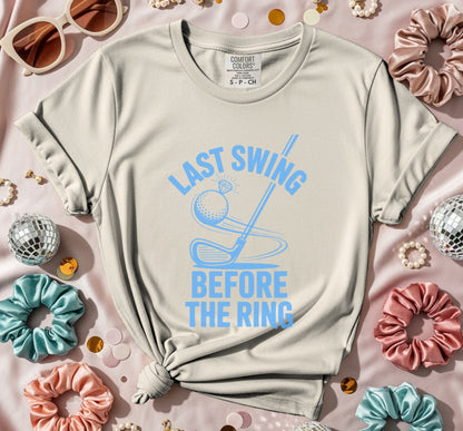 Last Swing Before The Ring Golf Ball T-Shirt