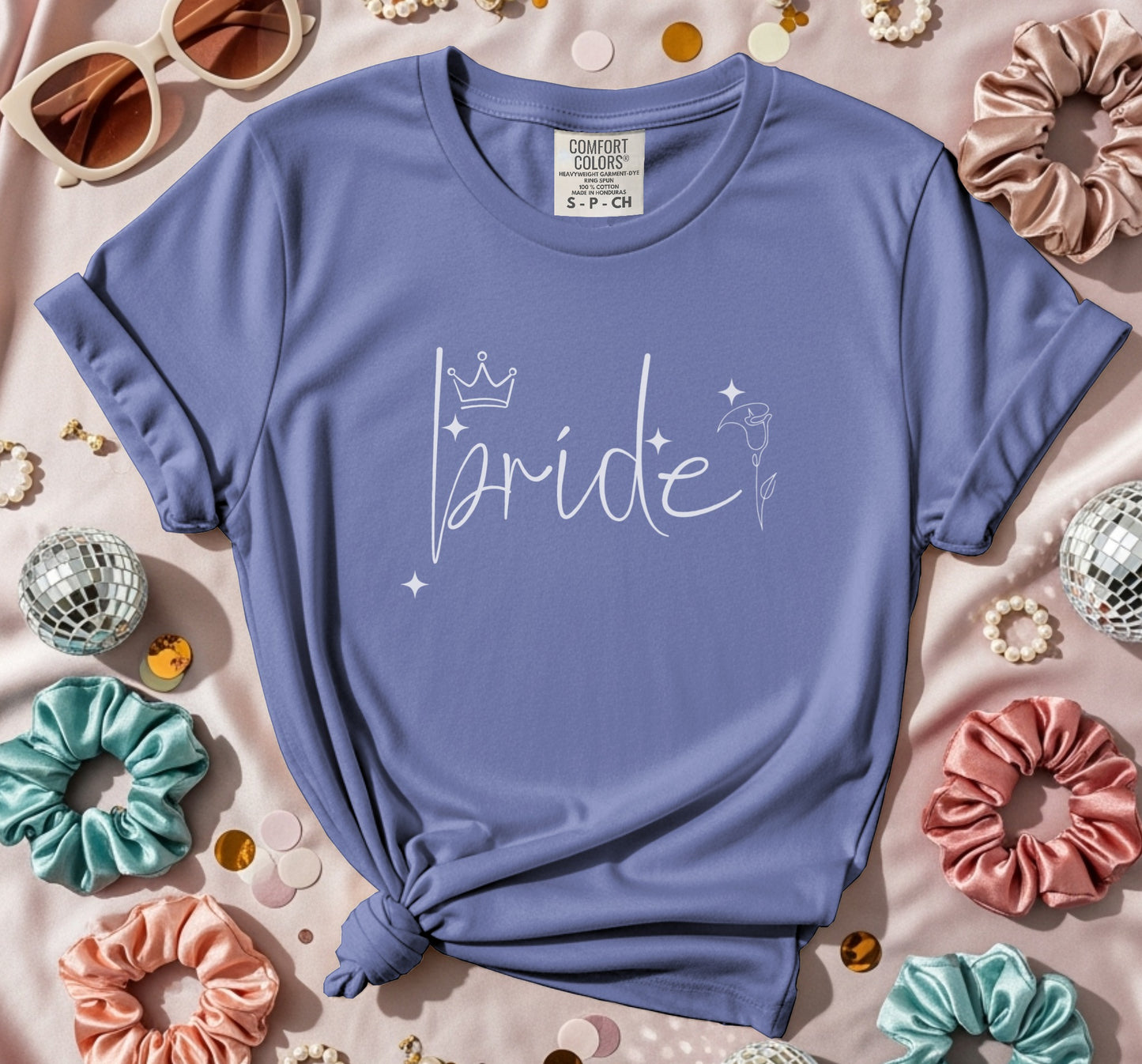 Bride Queen Shines and Lilies T-Shirt