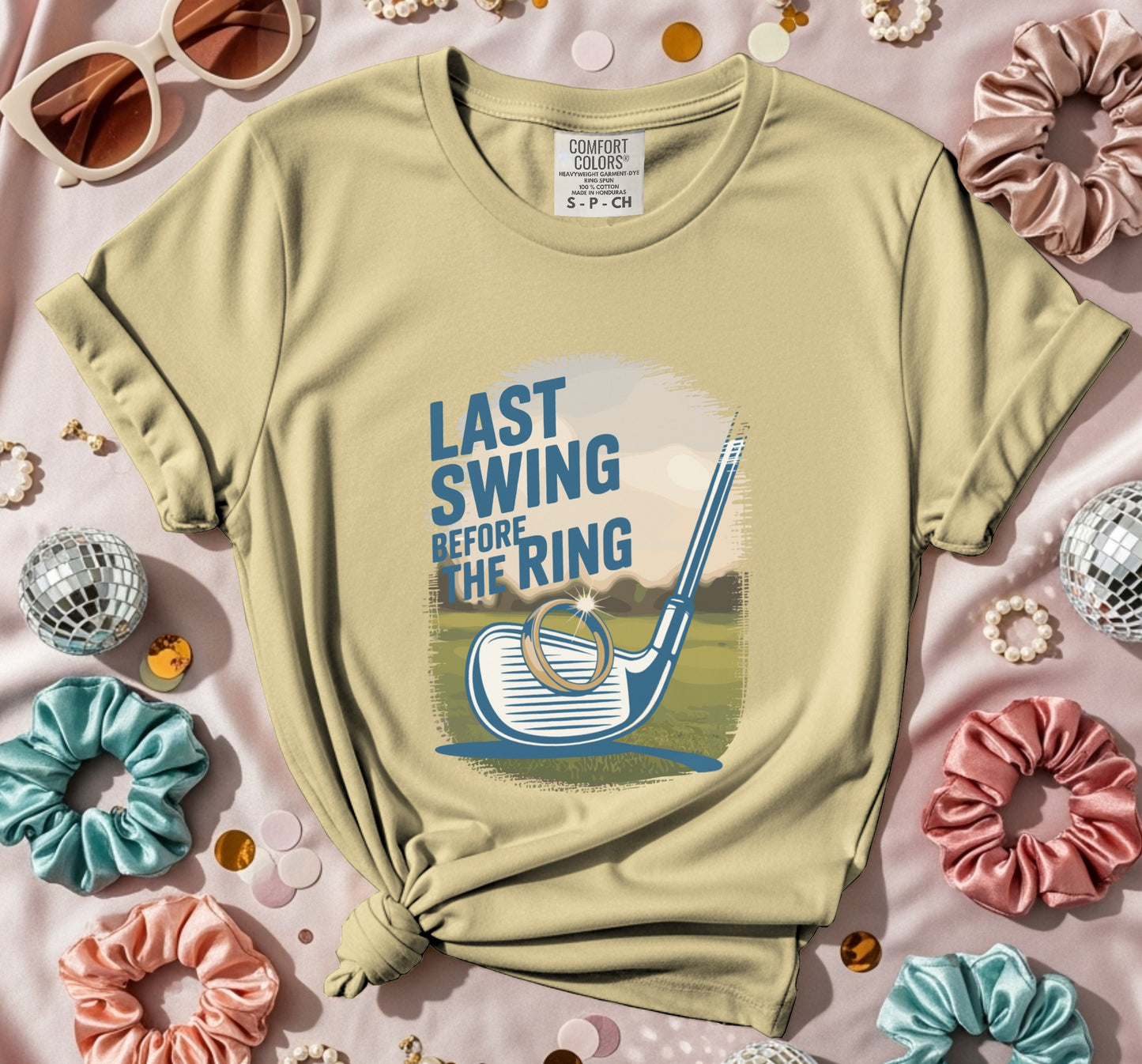 Last Swing Before The Ring Golf Graphic T-Shirt