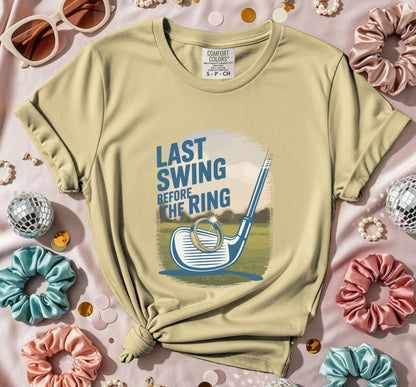 Last Swing Before The Ring Golf Graphic T-Shirt