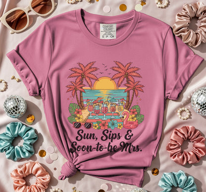 Sun Sips Soon-to-be Mrs T-Shirt W