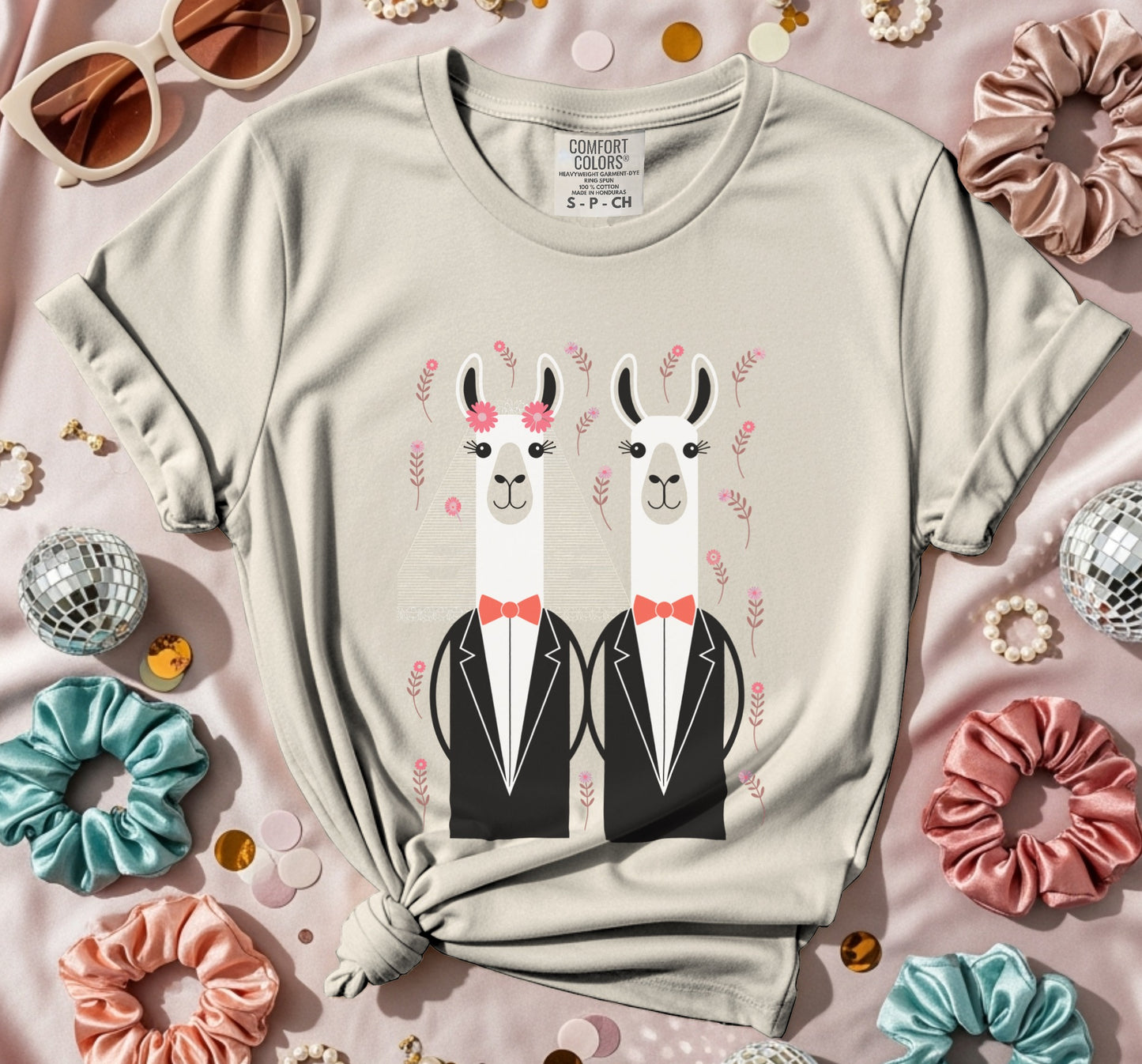 Two Llama Grooms T-Shirt