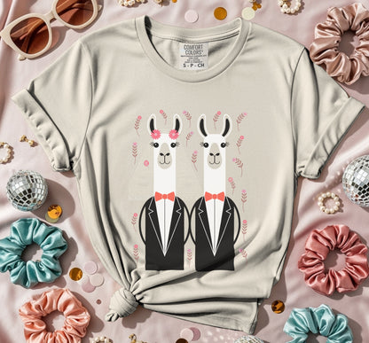 Two Llama Grooms T-Shirt