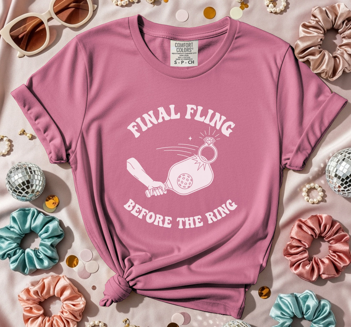 Final Fling Before The Ring Pickleball T-Shirt