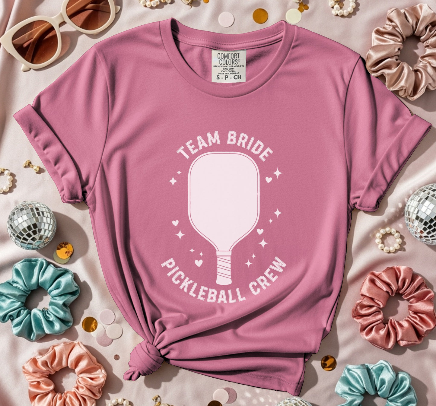 Team Bride Pickleball Crew Shining T-Shirt