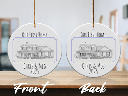 Our First Home Personalized Ornament product type