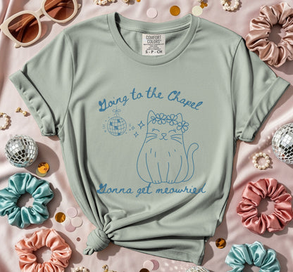 Going to the Chapel Cat Graphic Tee Shirt