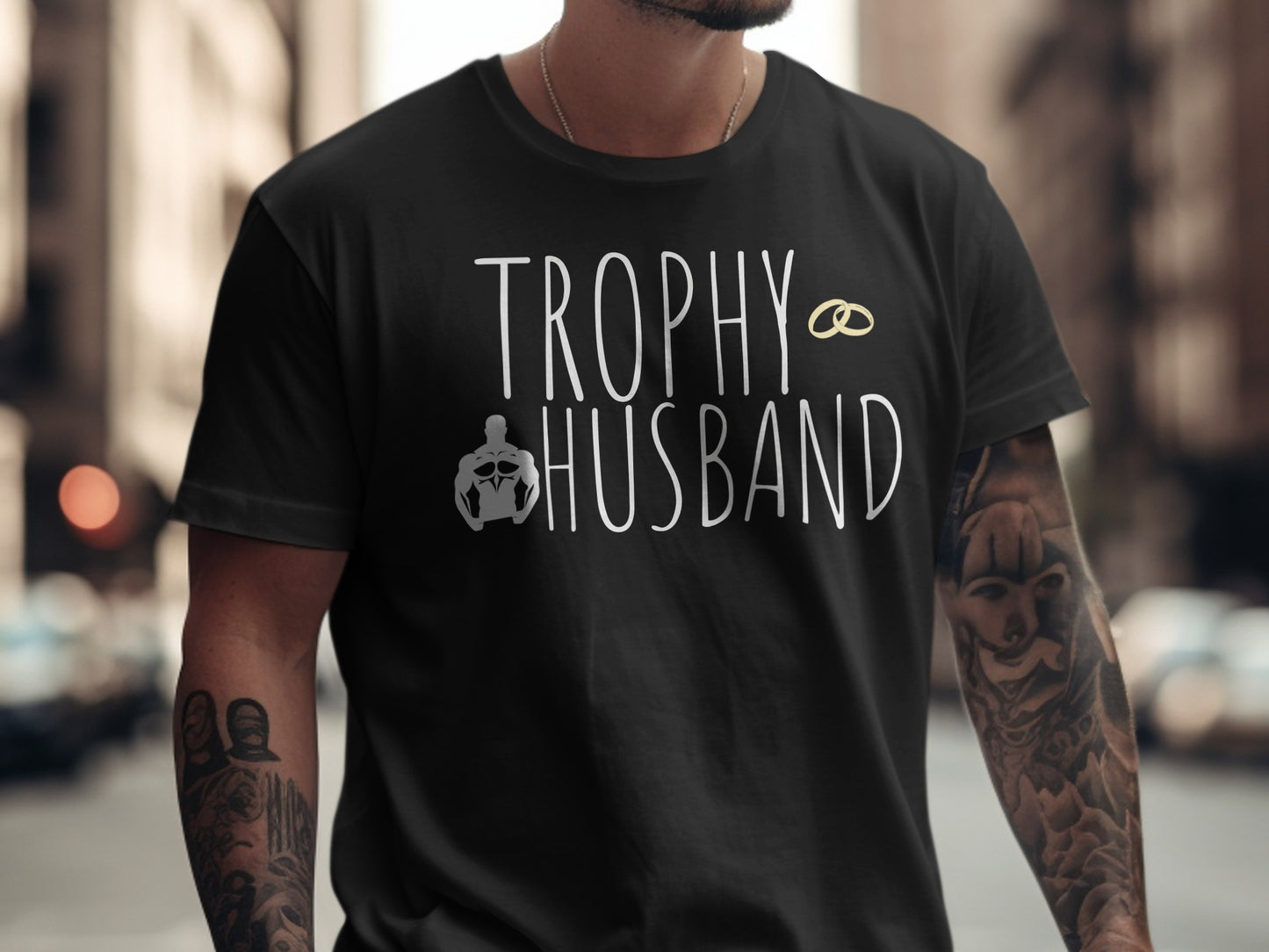 Trophy Husband Graphic Tee Casual T-Shirt product type