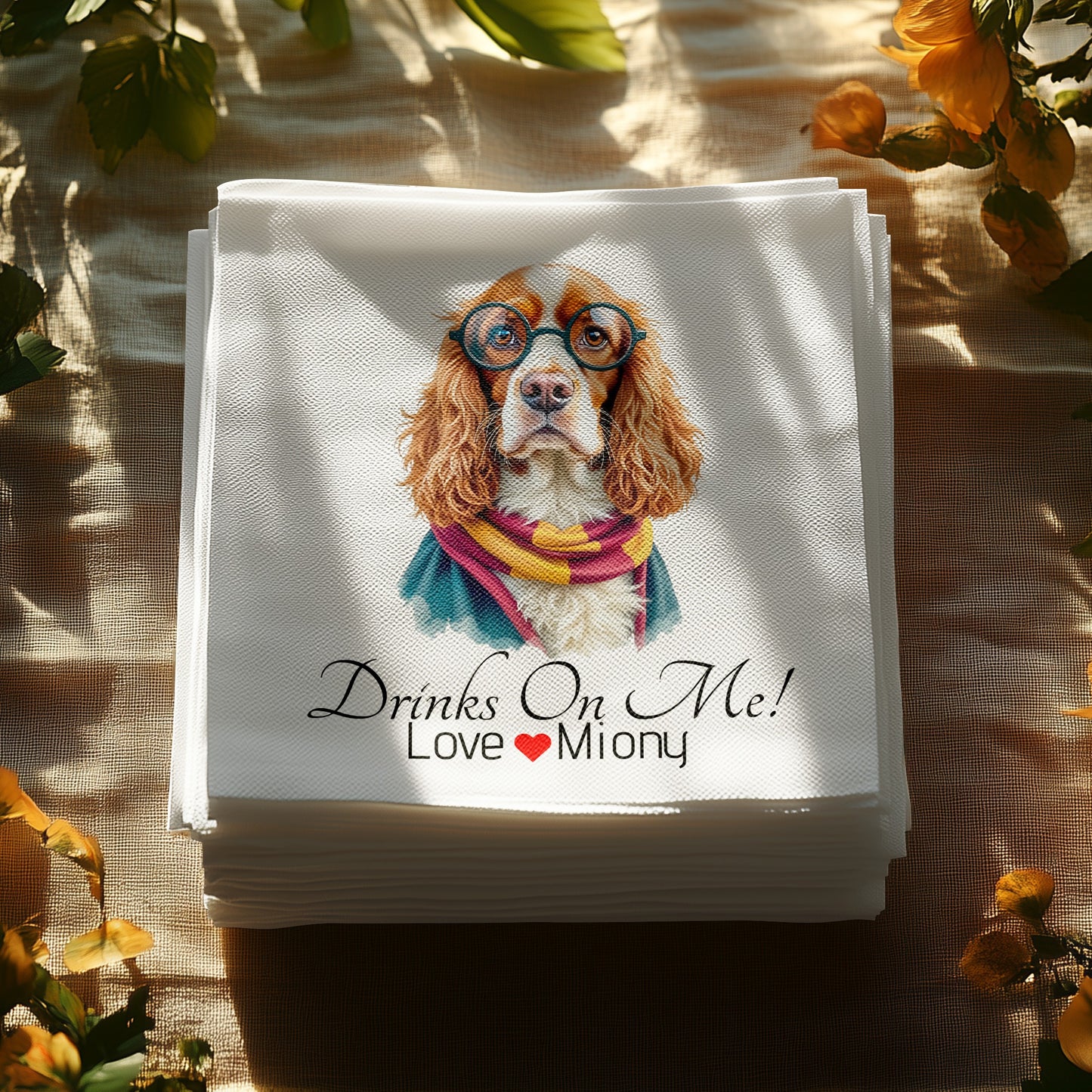 Customizable Wedding W Napkins