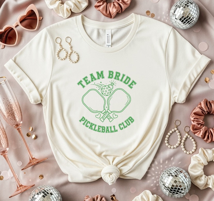 Team Bride Pickleball Club Graphic Tee product type