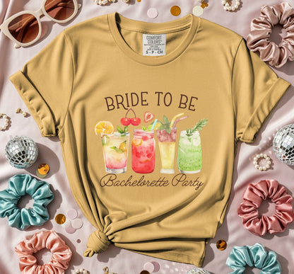 Bride to Be Bachelorette Party Colorful T-Shirt product type