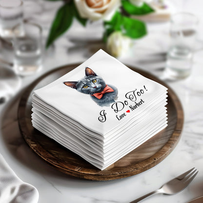 Customizable Wedding G Napkins