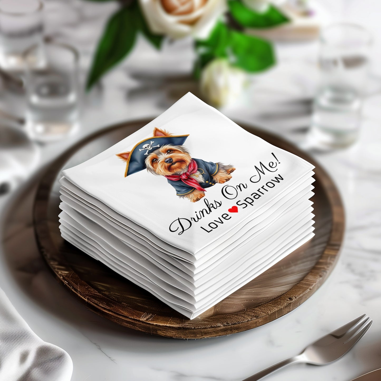 Customizable Wedding K Napkins