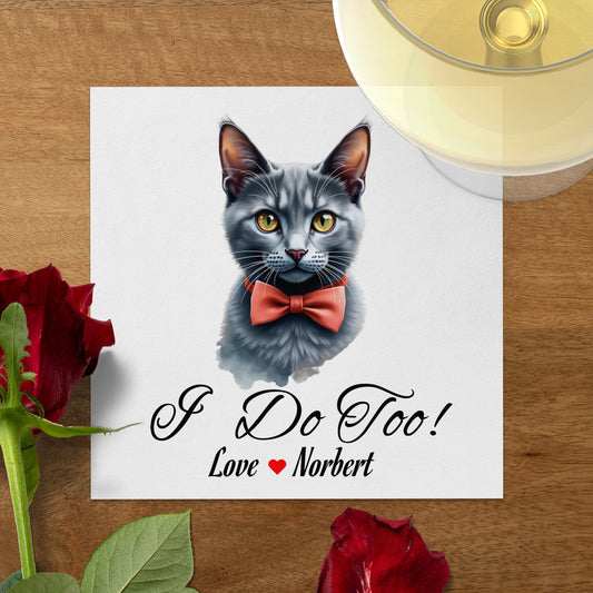 Customizable Wedding G Napkins