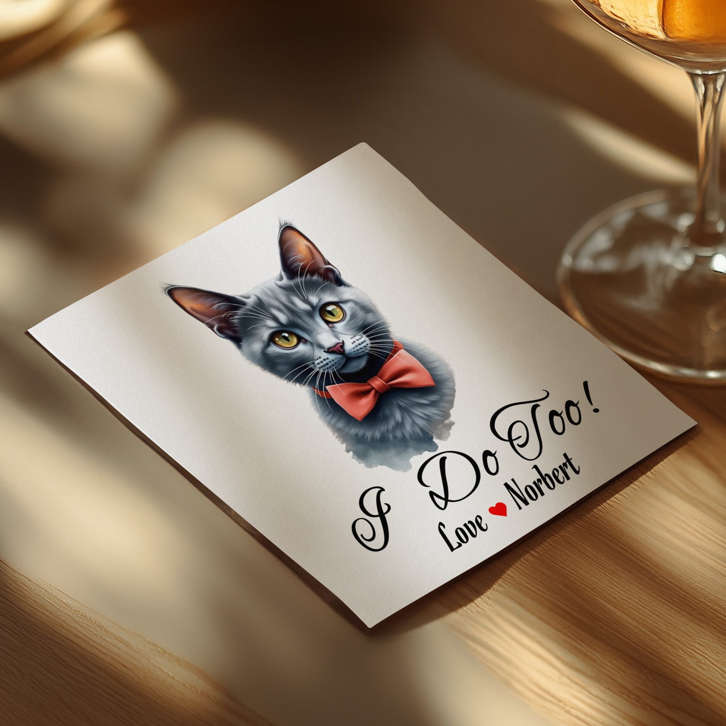 Customizable Wedding G Napkins