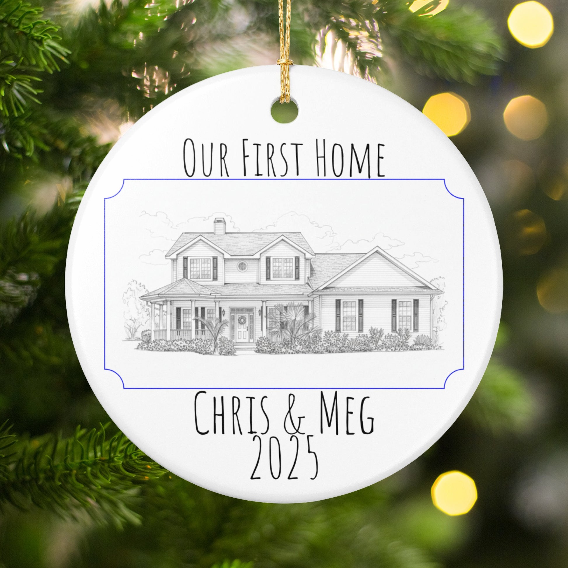 Our First Home Personalized Ornament product type