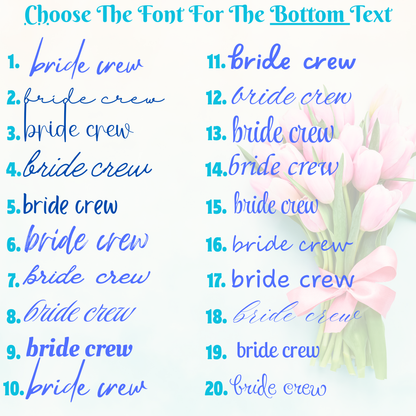 Choose the Font for the Bottom Text product type